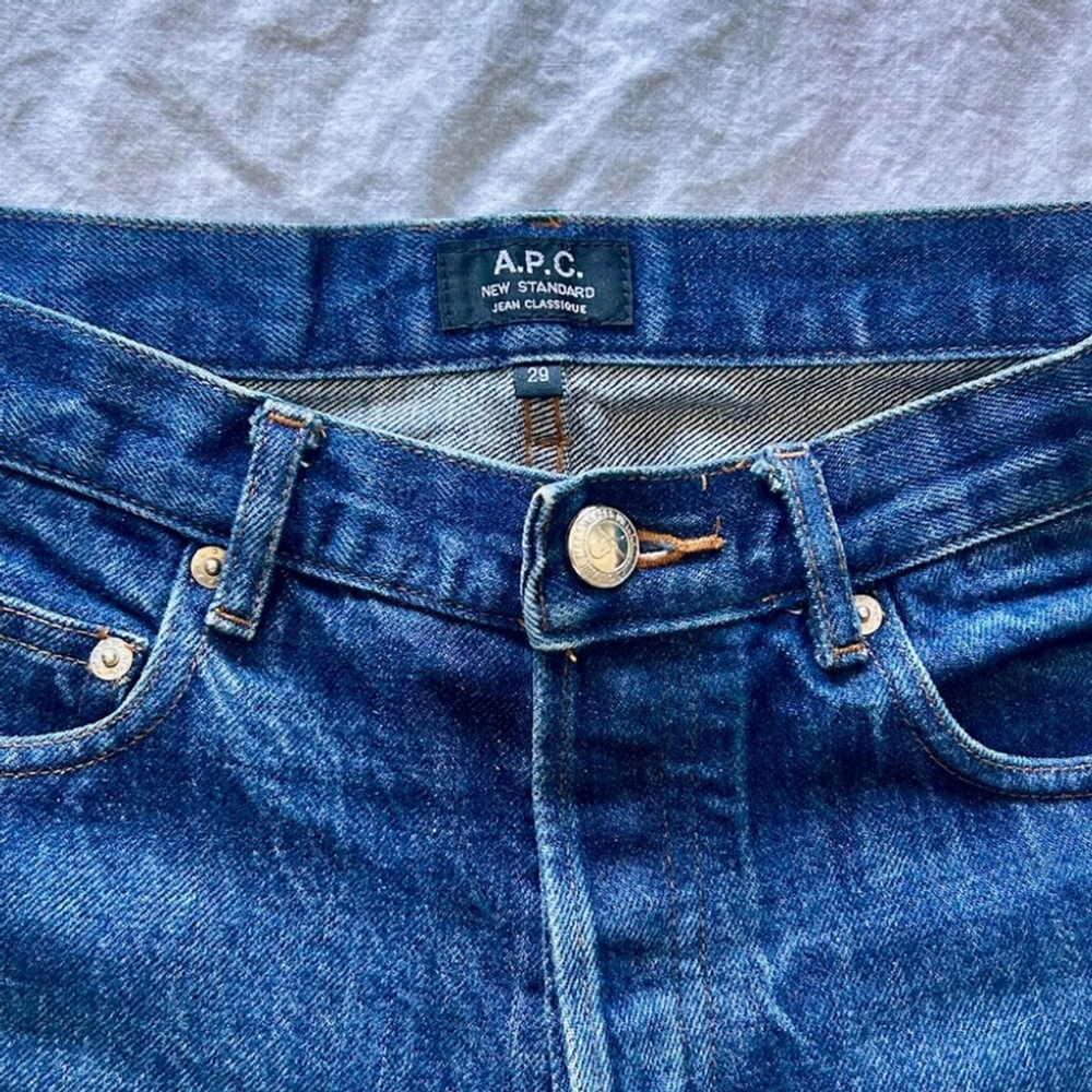A.P.C. New Standard Men's Jeans Size 29 Classic Indigo Raw Denim